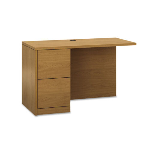 HON 10500 Series L Workstation Return, Full-Height Left Ped, 48w x 24d x 29.5h, Harvest (HON105906LCC)