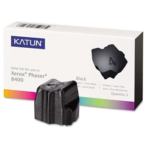 Katun Compatible 108R00604 Solid Ink Stick, 3,400 Page-Yield, Black, 3/Box (KAT38707)