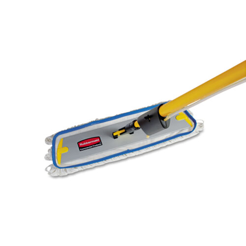Rubbermaid Commercial Flow Flat Mop, Nylon, 18", White, (RCPQ805CT)