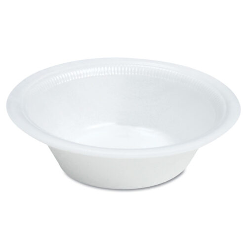 Dart Quiet Classic Laminated Foam Dinnerware, Bowl, 12 oz, White, 125/Pack (DCC12BWWQRPK)
