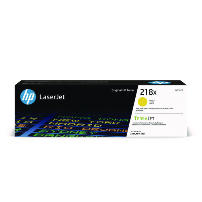 HP 218X, (W2182X) High-Yield Yellow Original LaserJet Toner (HEWW2182X)