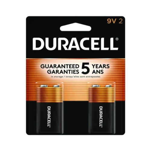 Duracell CopperTop Alkaline 9V Batteries, 2/Pack (DURMN1604B2Z)