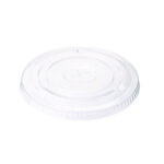 Dixie Cold Drink Cup Lids, Fits 16 oz Plastic Cold Cups, Clear, 100/Sleeve, 10 Sleeves/Carton (DXECL1424PET)