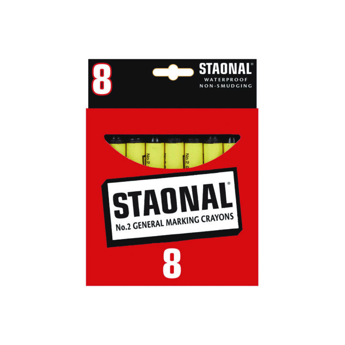 Crayola Staonal Marking Crayons, Black, 8/Box (CYO5200023051)