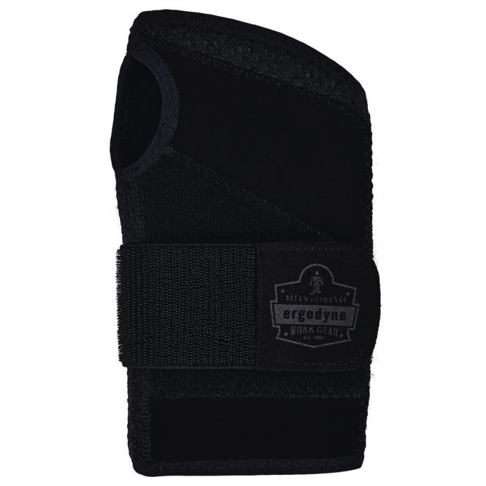 ergodyne ProFlex 4005 Wrist Brace Support with Single Strap, X-Large, Fits Right Hand, Black (EGO70147)
