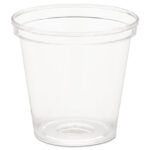 WNA Comet Plastic Portion/Shot Glass, 1 oz, Clear, 50/Pack, 50 Packs/Carton (WNAP10)
