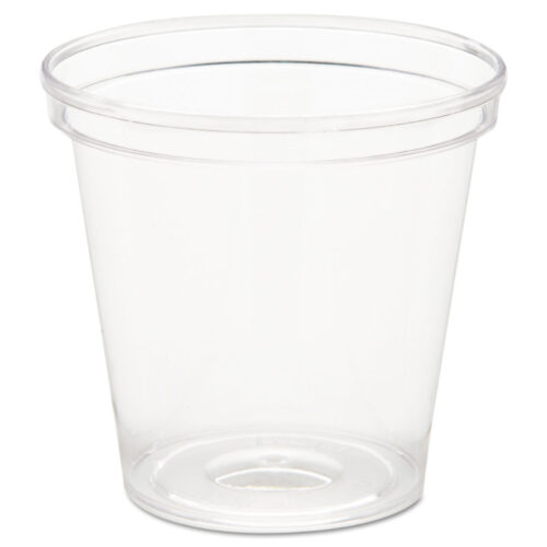 WNA Comet Plastic Portion/Shot Glass, 1 oz, Clear, 50/Pack, 50 Packs/Carton (WNAP10)