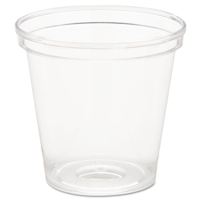 WNA Comet Plastic Portion/Shot Glass, 1 oz, Clear, 50/Pack, 50 Packs/Carton (WNAP10)