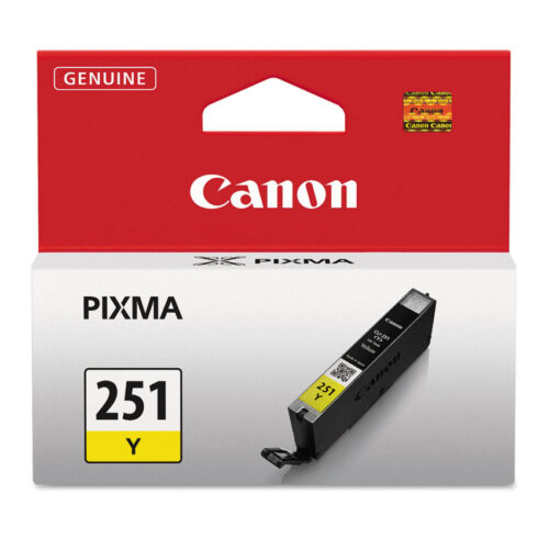 Canon 6516B001 (CLI-251) ChromaLife100+ Ink, 330 Page-Yield, Yellow (CNM6516B001)