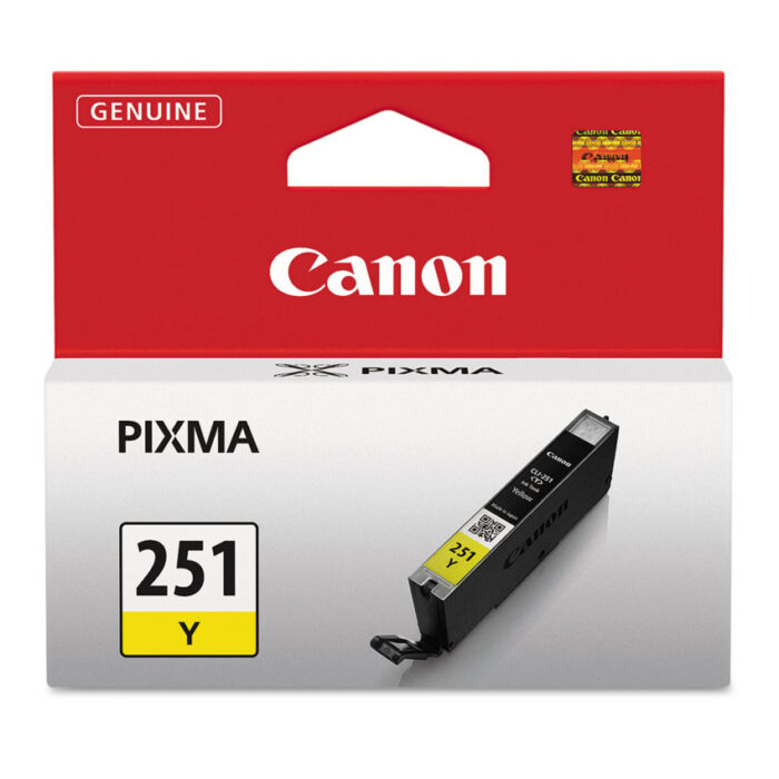 Canon 6516B001 (CLI-251) ChromaLife100+ Ink, 330 Page-Yield, Yellow (CNM6516B001)
