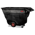 Rubbermaid Commercial Structural Foam Tilt Truck, 202 gal, 1,250 lb Capacity, Plastic, Black (RCP9T15BLA)