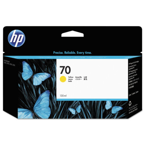 HP 70, (C9454A) Yellow Original Ink Cartridge (HEWC9454A)