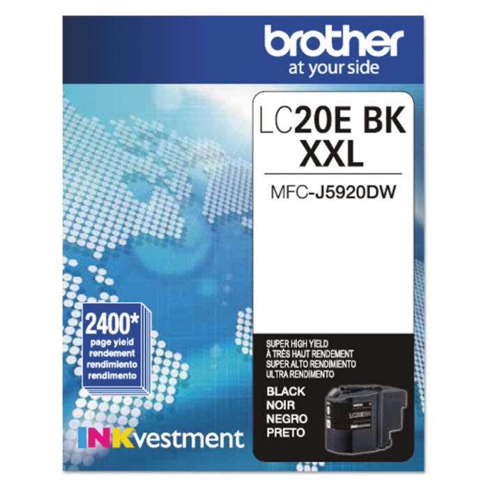 LC20EBK INKvestment Super High-Yield Ink, 2,400 Page-Yield, Black (BRTLC20EBK)