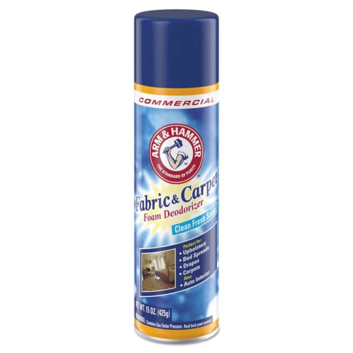 Arm & Hammer Fabric and Carpet Foam Deodorizer, Fresh Scent, 15 oz Aerosol Spray (CDC3320000514EA)