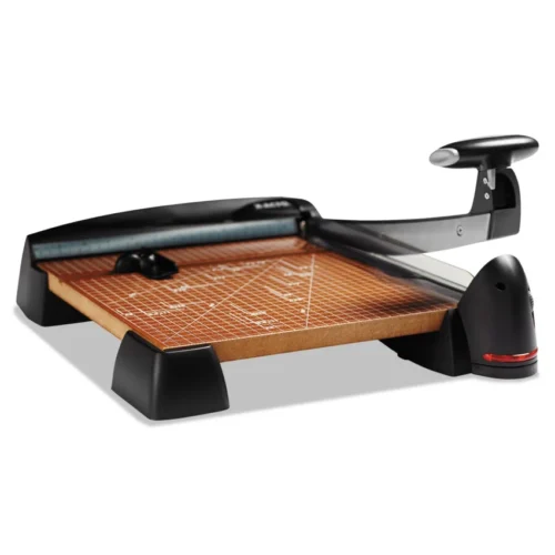 X-ACTO 12-Sheet Laser Guillotine Trimmer, 2" Cut Length, Wood Base, 12 x 12 (EPI26642LMR)