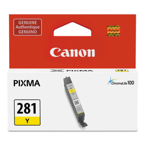 Canon 2090C001 (CLI-281) ChromaLife100+ Ink, 259 Page-Yield, Yellow (CNM2090C001)