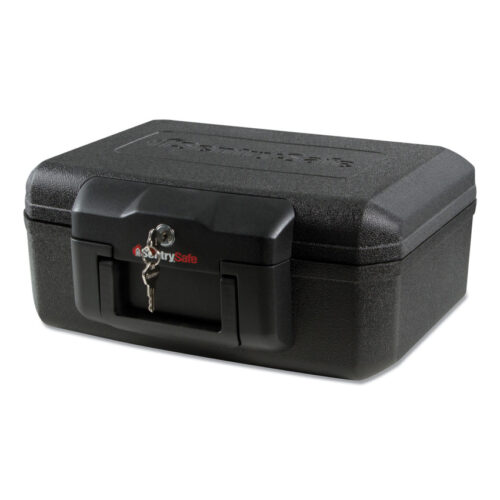 Sentry Safe 1200 Series Fire Chest, 0.18 cu ft, 14.3w x 11.2d x 6.1h, Black (SEN1200)