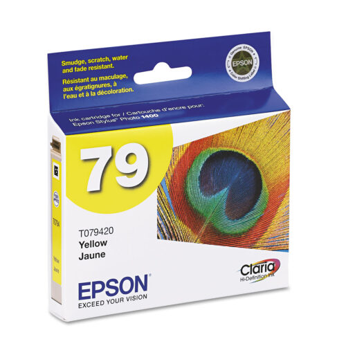 Epson T079420 (79) Claria High-Yield Ink, 810 Page-Yield, Yellow (EPST079420)