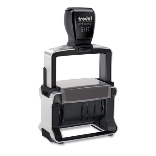 Trodat Professional 12-Message Date Stamp, Self-Inking, 2.25 x 0.38, Black (USST5117)