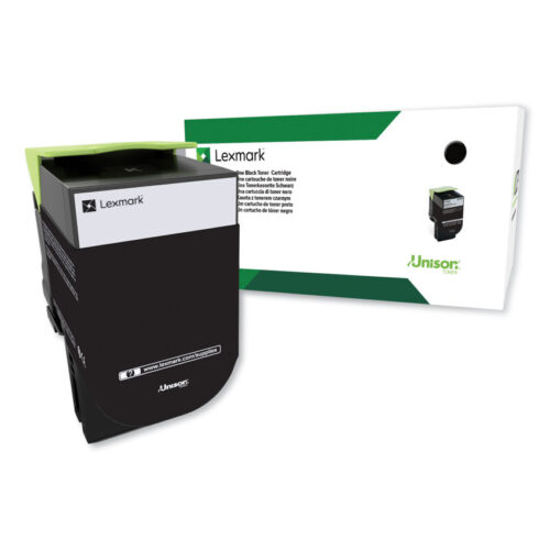 Lexmark 80C0XKG Return Program Extra High-Yield Toner, 8,000 Page-Yield, Black, TAA Compliant (LEX80C0XKG)