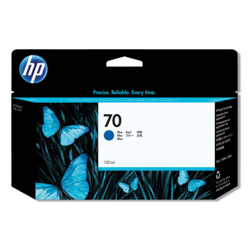 HP 70, (C9458A) Blue Original Ink Cartridge (HEWC9458A)