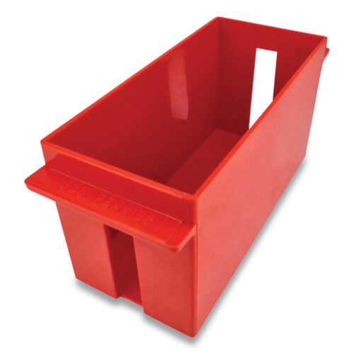 CONTROLTEK Extra-Capacity Coin Tray, Pennies, 1 Compartment, Denomination and Capacity Etched On Side, Stackable, Plastic, Red (CNK560162)