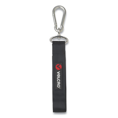 VELCRO Brand EASY HANG Strap, Large, Black/Silver (VEK30134USA)