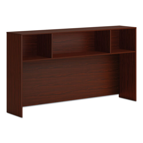 HON Mod Desk Hutch, 3 Compartments, 72w x 14d x 39.75h, Traditional Mahogany (HONLDH72LT1)