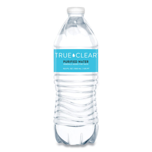 True Clear Purified Bottled Water, 16.9 oz Bottle, 24 Bottles/Carton, 84 Cartons/Pallet (TCLTRC05L24PLT)