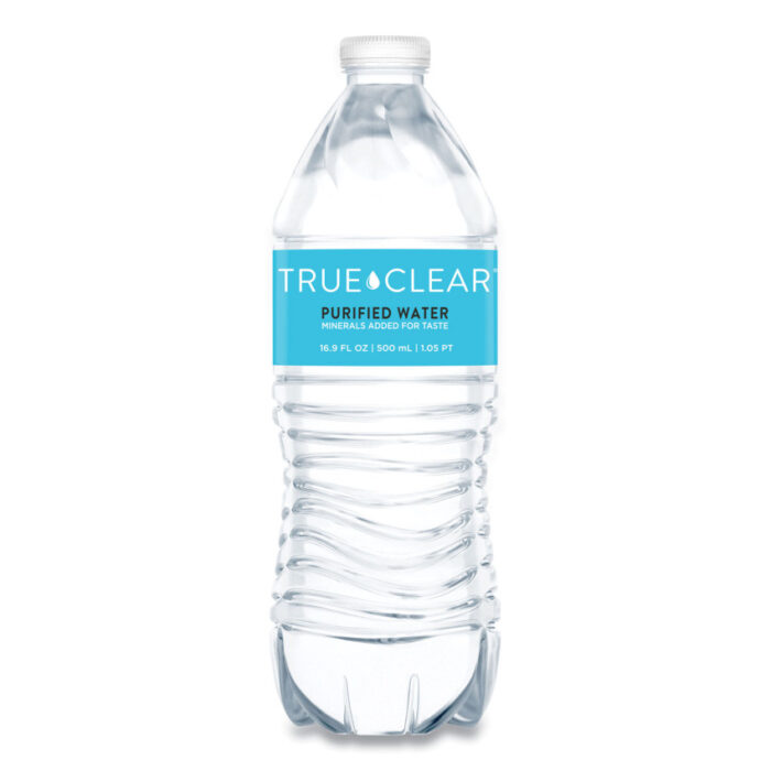 True Clear Purified Bottled Water, 16.9 oz Bottle, 24 Bottles/Carton, 84 Cartons/Pallet (TCLTRC05L24PLT)