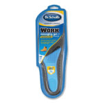 Dr. Scholl's Comfort and Energy Work Massaging Gel Insoles, Men Sizes 8 to 14, Black/Blue, Pair (DSC59062)
