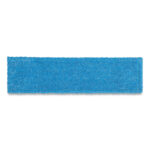 Rubbermaid Commercial Adaptable Flat Mop Pads, Microfiber, 19.5 x 5.5, Blue (RCP2132427)