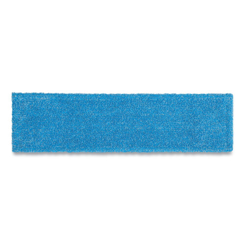 Rubbermaid Commercial Adaptable Flat Mop Pads, Microfiber, 19.5 x 5.5, Blue (RCP2132427)