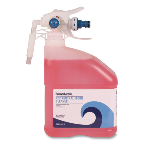 Boardwalk PDC Neutral Floor Cleaner, Tangy Fruit Scent, 3 Liter Bottle (BWK4814EA)
