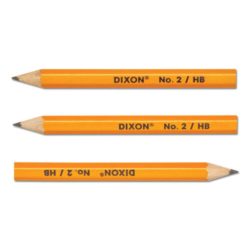 Dixon Golf Wooden Pencils, 0.7 mm, HB (#2), Black Lead, Yellow Barrel, 144/Box (DIXX14998X)