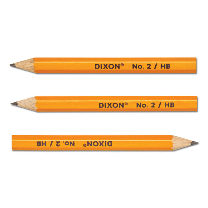Dixon Golf Wooden Pencils, 0.7 mm, HB (#2), Black Lead, Yellow Barrel, 144/Box (DIXX14998X)