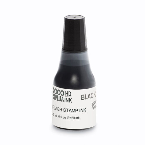 COSCO 2000PLUS Pre-Ink High Definition Refill Ink, 0.9 oz. Bottle, Black (COS033957)