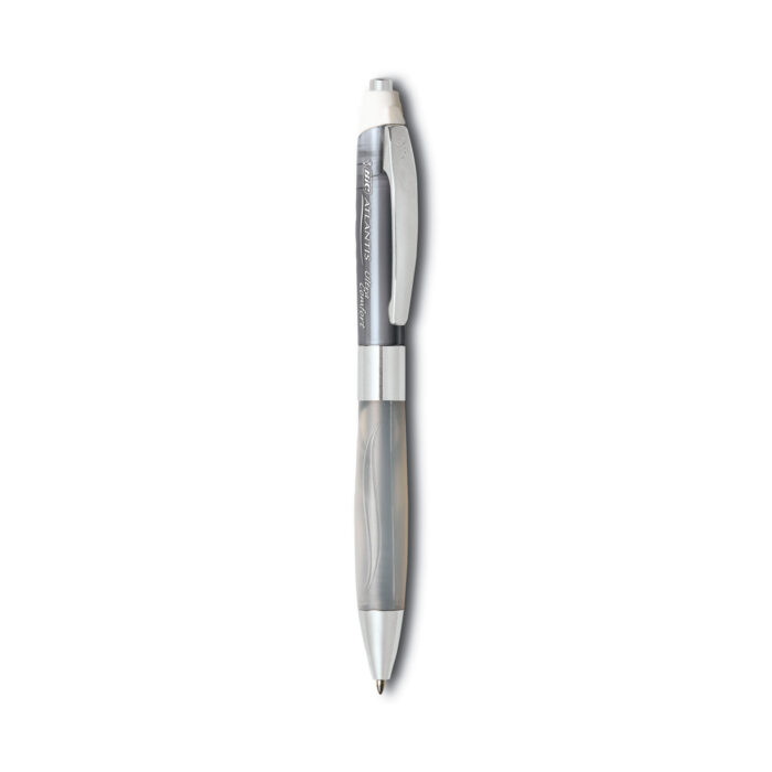 BIC GLIDE Ultra Comfort Ballpoint Pen, Retractable, Medium 1 mm, Black Ink, Randomly Assorted Barrel Colors (BICVCGUP11XBK)
