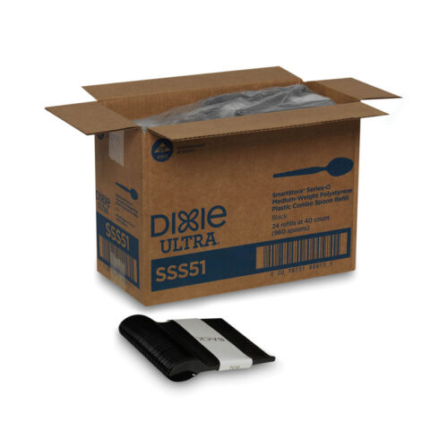 Dixie Plastic Cutlery, Heavy Mediumweight Forks, White, 1,000/Carton (DXEFM217)