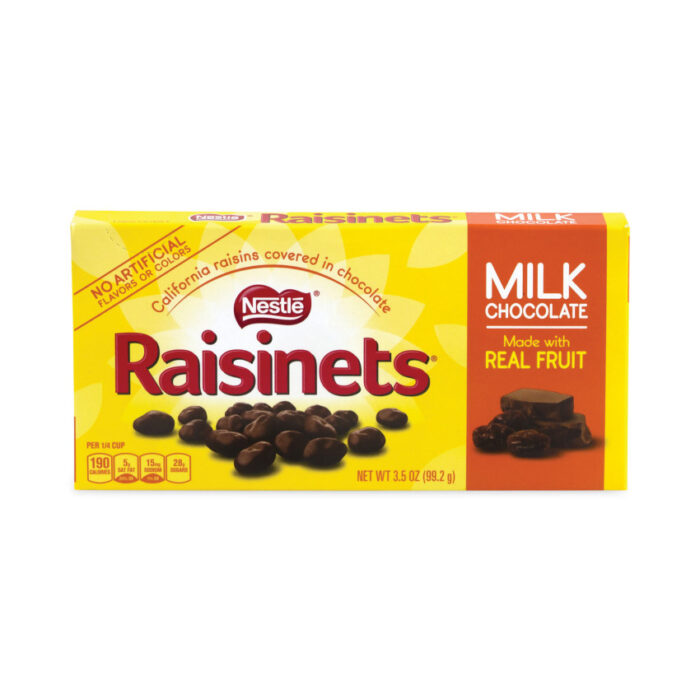 Nestlé Raisinets Milk Chocolate Candy Raisins, 3.5 oz Box, 15 Boxes/Carton (GRR20902540)