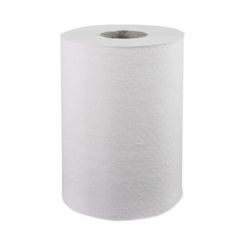 Windsoft Hardwound Roll Towels, 1-Ply, 8" x 350 ft, White, 12 Rolls/Carton (WIN109B)