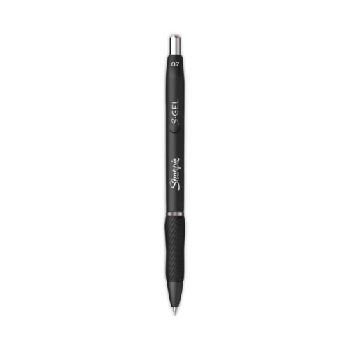 Sharpie S-Gel High-Performance Gel Pen, Retractable, Medium 0.7 mm, Blue Ink, Black Barrel, 36/Pack (SAN2096176)