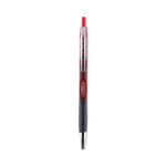 Zebra Sarasa Dry Gel X30 Gel Pen, Retractable, Medium 0.7 mm, Red Ink, Red/Black/Silver Barrel, 12/Pack (ZEB47130)