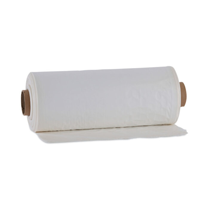 Boardwalk Industrial Drum Liners Rolls, 60 gal, 1.8 mil, 38" x 63", Clear, 75/Carton (BWKD38633CL)