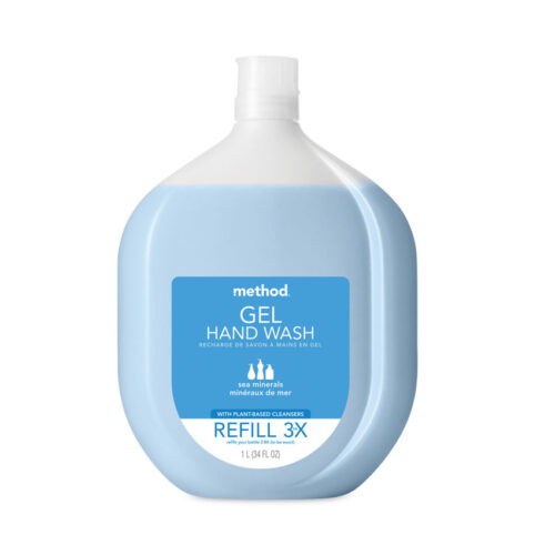 Method Gel Hand Wash Refill Tub, Sea Minerals Scent, 34 oz (MTH328105)