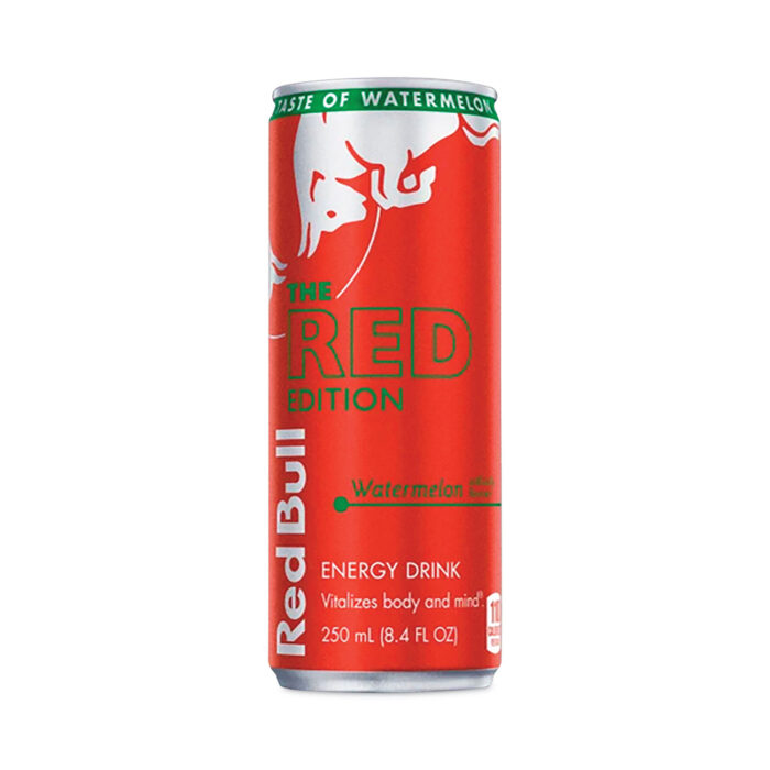 Red Bull The Red Edition Energy Drink, Watermelon, 8.4 oz Can, 24/Carton (RDBRBD45448)