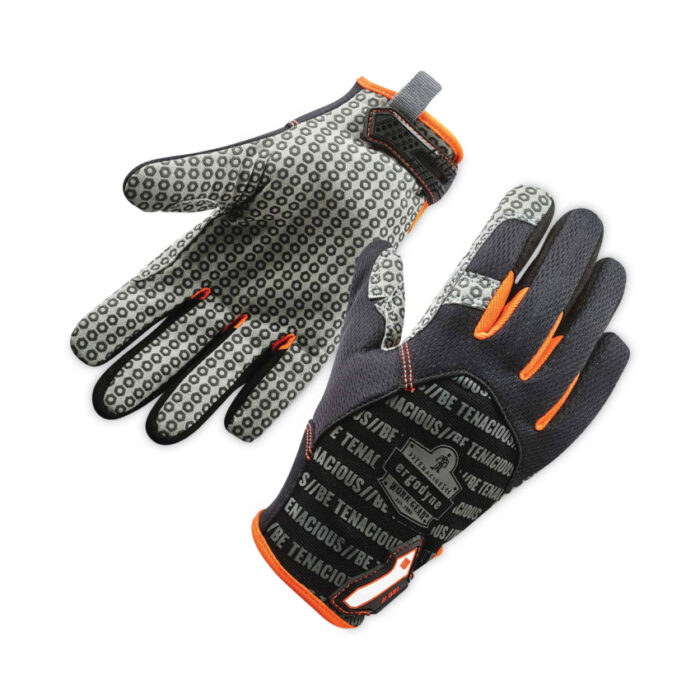 ergodyne ProFlex 821 Smooth Surface Handling Gloves, Black, Large, Pair (EGO17234)