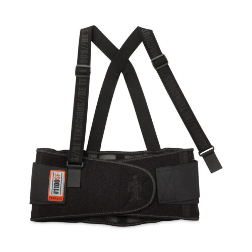 ergodyne ProFlex 1100SF Standard Spandex Back Support Brace, 2X-Large, 42" to 46" Waist, Black (EGO11606)