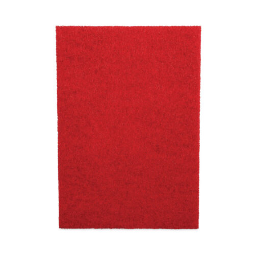 Boardwalk Buffing Floor Pads, 20 x 14, Red, 10/Carton (BWK402014RED)
