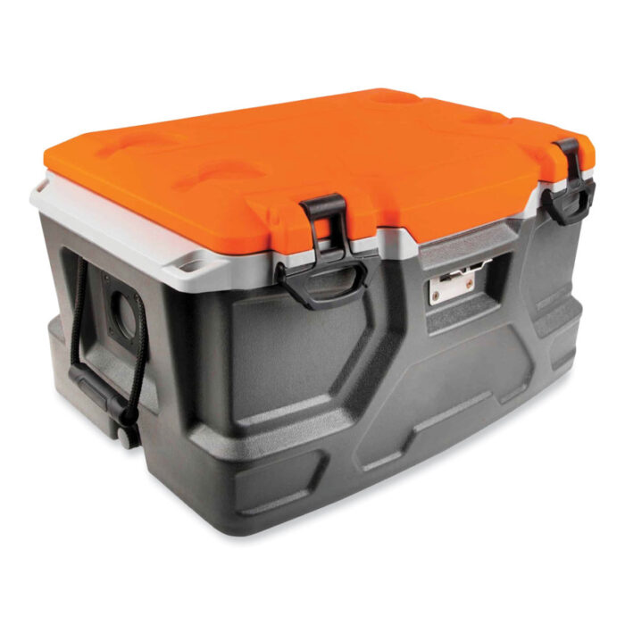 ergodyne Chill-Its 5171 48-Quart Industrial Hard Sided Cooler, Orange/Gray, 20/Pallet (EGO13173)